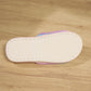 Color Block Open Toe Faux Fur PVC Slippers