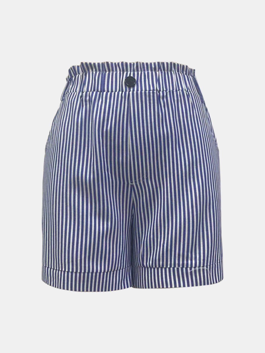 Beautiful Bea Full Size High Waist Striped Shorts