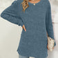 Full Size Pocketed Round Neck Long Sleeve T-Shirt
