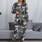 Full Size Tie-Dye Round Neck Top and Pants Lounge Set
