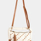 Fame Tassel Detail Weave Semi Circle Bag