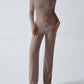 Devine Round Neck Long Sleeve Top and Drawstring Pants Set