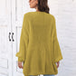 Open Front Long Sleeve Cardigan