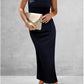 FULL SIZE Slit Tube Midi Dress