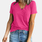 Full Size Pocketed V-Neck Short Sleeve T-Shirt