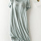 Full Size Striped Round Neck Short Sleeve Dress