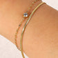 Icing on the Cake Rhinestone Double-Layered Bracelet