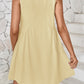 Full Size Plunge Wide Strap Mini Tank Dress