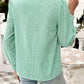Textured Lace Detail Long Sleeve Shirt