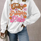 Letter Graphic Long Sleeve Sweatshirt