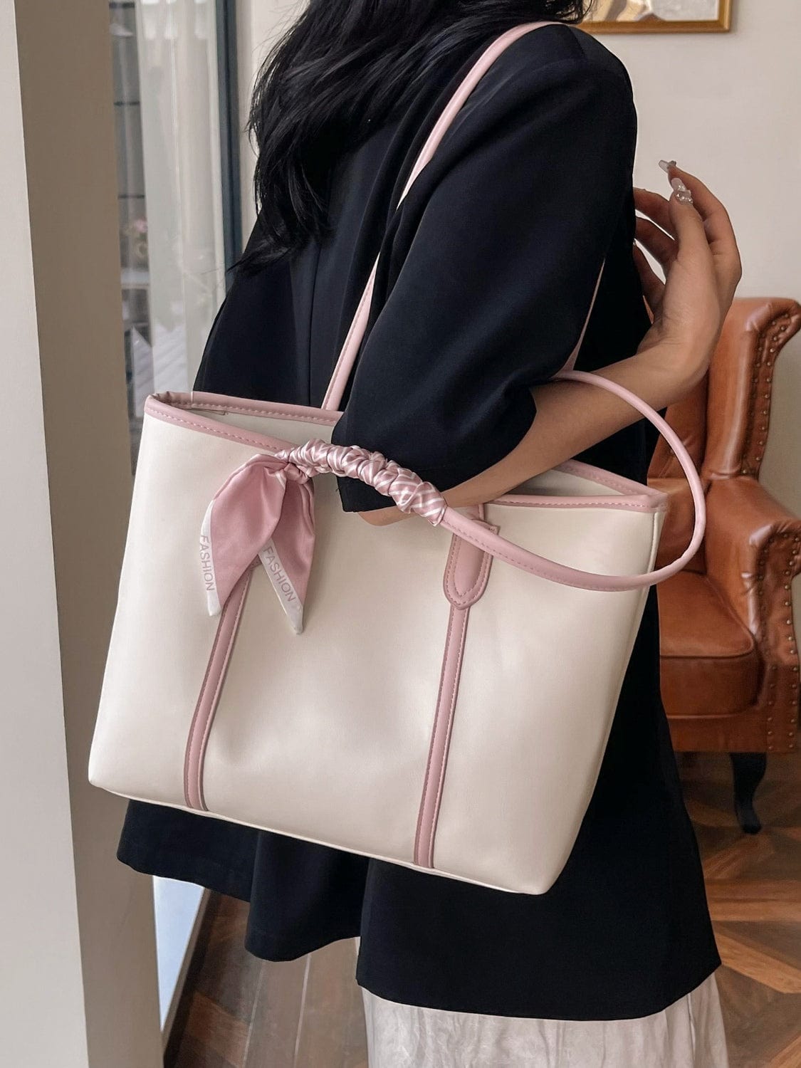 Lily & Luna PU Leather Tote Bag