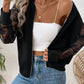 Lace Baseball Collar Zip Up Jacket