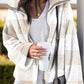Full Size Plaid Zip Up Long Sleeve Jacket