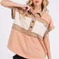 Mittoshop Mineral Washed Half Button Polo Top