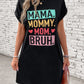 Letter Graphic Short Sleeve Mini Tee Dress