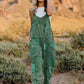 Double Take Full Size Printed V-Neck Sleeveless Jumpsuit