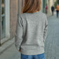 Tied V-Neck Long Sleeve Sweater