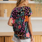 Sew In Love Full Size Printed Short Sleeve Top