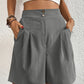 High Waist Shorts with Pockets