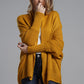 Open Front Batwing Sleeve Cardigan