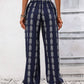 Tied Printed High Waist Pants