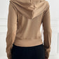 Devine Zip Up Long Sleeve Hooded Outerwear