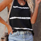 Full Size Tie-Dye Round Neck Tank
