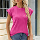 Round Neck Cap Sleeve T-Shirt