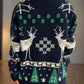 Christmas Element Round Neck Long Sleeve Sweater