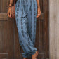 Tied Printed High Waist Pants