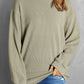 Round Neck Dropped Shoulder Sweatshirt