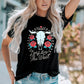 Full Size Graphic Round Neck Short Sleeve T-Shirt