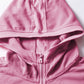 Waffle-Knit Pocketed Zip Up Hooded Jacket