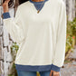 Contrast Round Neck Long Sleeve Sweatshirt
