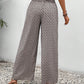 Tied Printed Wide Leg Pants