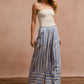 BiBi Striped Wide Leg Pants with Pockets - Brand BiBi