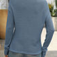 Round Neck Dropped Shoulder Knit Top