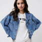 Pocketed Button Up Long Sleeve Denim Top