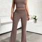 Devine Square Neck Tank and Drawstring Pants Set