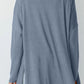 Slit Open Front Long Sleeve Cover Up