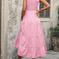 FULL SIZE Smocked Scoop Neck Sleeveless Tank Dress