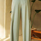 Davi & Dani Drawstring Ruched Detail Wide Leg Pants