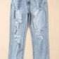 Distressed High Waist Jeans