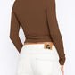 Button Down Long Sleeve Top