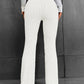 Ribbed High Waist Bootcut Pants