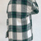 Plaid Collared Neck Dropped Shoulder Shacket