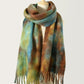 Fringe Tie-Dye Polyester Scarf