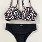 SoChic Leopard Sweetheart Neck Bikini Set