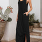 Slit Scoop Neck Sleeveless Maxi Dress
