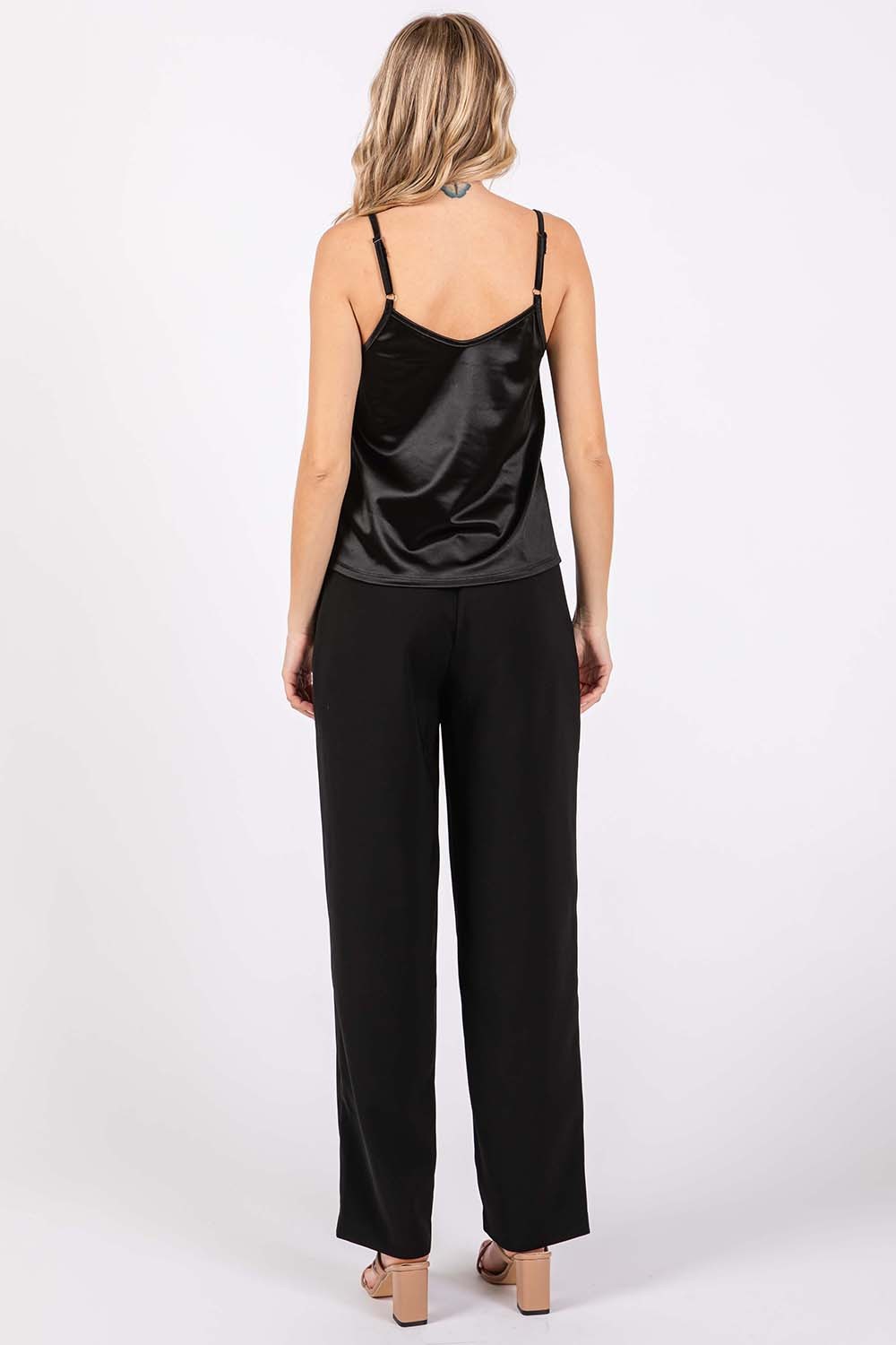 GeeGee High-Waisted Pleated Pants *